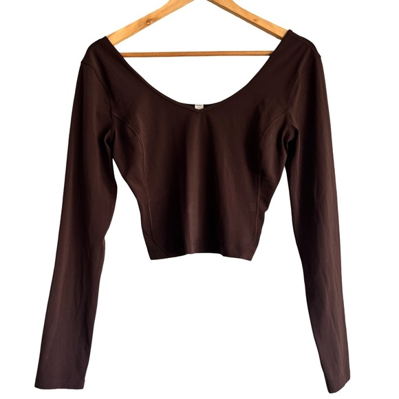 Lululemon Align Long Sleeve Top Brown - Picture 3 of 5